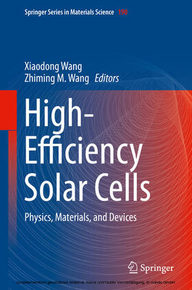 Wang |  High-Efficiency Solar Cells | eBook | Sack Fachmedien