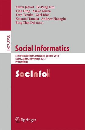 Jatowt / Lim / Ding |  Social Informatics | Buch |  Sack Fachmedien