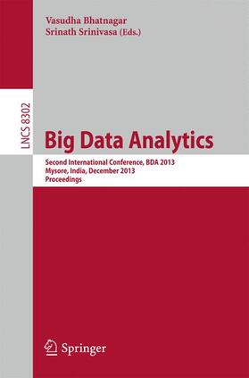 Srinivasa / Bhatnagar |  Big Data Analytics | Buch |  Sack Fachmedien