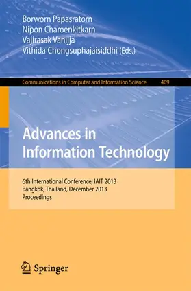 Papasratorn / Chongsuphajaisiddhi / Charoenkitkarn |  Advances in Information Technology | Buch |  Sack Fachmedien