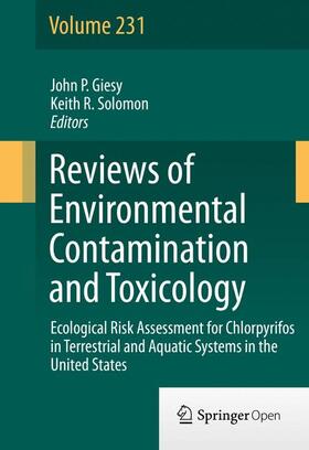 Solomon / Giesy |  Ecological Risk Assessment for Chlorpyrifos in Terrestrial and Aquatic Systems in the United States | Buch |  Sack Fachmedien