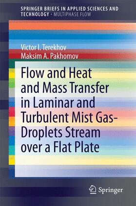 Pakhomov / Terekhov |  Flow and Heat and Mass Transfer in Laminar and Turbulent Mist Gas-Droplets Stream over a Flat Plate | Buch |  Sack Fachmedien