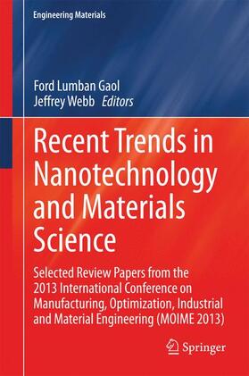 Webb / Gaol |  Recent Trends in Nanotechnology and Materials Science | Buch |  Sack Fachmedien