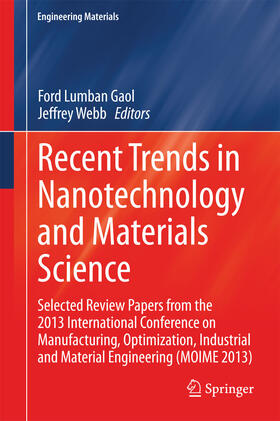 Gaol / Webb |  Recent Trends in Nanotechnology and Materials Science | eBook | Sack Fachmedien