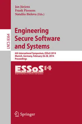 Jürjens / Piessens / Bielova |  Engineering Secure Software and Systems | eBook | Sack Fachmedien