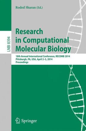 Sharan |  Research in Computational Molecular Biology | Buch |  Sack Fachmedien