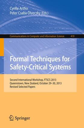 Ölveczky / Artho |  Formal Techniques for Safety-Critical Systems | Buch |  Sack Fachmedien