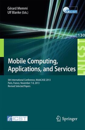 Blanke / Memmi |  Mobile Computing, Applications, and Services | Buch |  Sack Fachmedien
