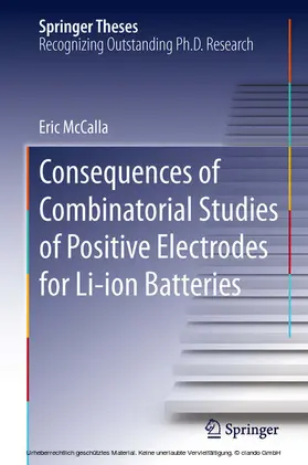 McCalla |  Consequences of Combinatorial Studies of Positive Electrodes for Li-ion Batteries | eBook | Sack Fachmedien