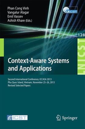 Vinh / Khare / Alagar |  Context-Aware Systems and Applications | Buch |  Sack Fachmedien
