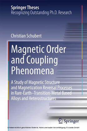 Schubert |  Magnetic Order and Coupling Phenomena | eBook | Sack Fachmedien