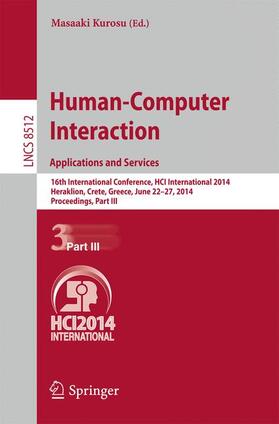 Kurosu |  Human-Computer Interaction. Applications and Services | Buch |  Sack Fachmedien
