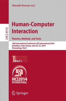 Kurosu |  Human-Computer Interaction. Theories, Methods, and Tools | Buch |  Sack Fachmedien