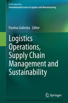 Golinska |  Logistics Operations, Supply Chain Management and Sustainability | eBook | Sack Fachmedien