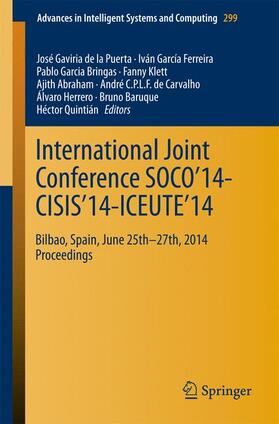 de la Puerta / Abraham / Ferreira |  International Joint Conference SOCO¿14-CISIS¿14-ICEUTE¿14 | Buch |  Sack Fachmedien