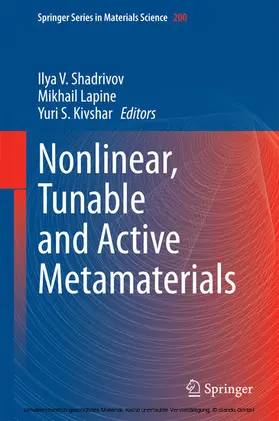 Shadrivov / Lapine / Kivshar | Nonlinear, Tunable and Active Metamaterials | E-Book | sack.de