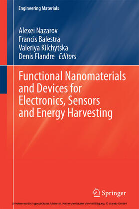 Nazarov / Balestra / Francis |  Functional Nanomaterials and Devices for Electronics, Sensors and Energy Harvesting | eBook | Sack Fachmedien