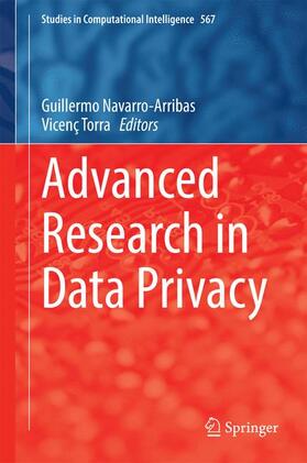 Torra / Navarro-Arribas |  Advanced Research in Data Privacy | Buch |  Sack Fachmedien