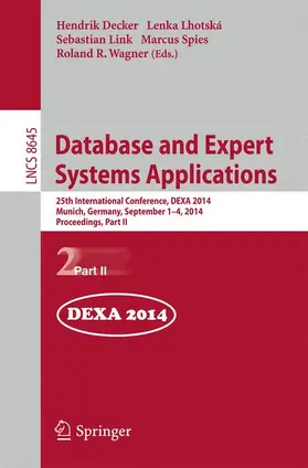 Decker / Lhotská / Wagner |  Database and Expert Systems Applications | Buch |  Sack Fachmedien