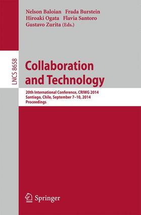 Baloian / Burstein / Zurita |  Collaboration and Technology | Buch |  Sack Fachmedien