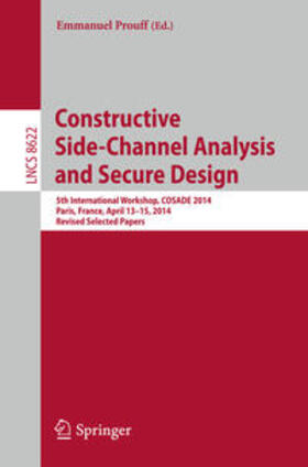 Prouff |  Constructive Side-Channel Analysis and Secure Design | Buch |  Sack Fachmedien