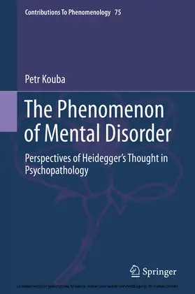 Kouba |  The Phenomenon of Mental Disorder | eBook | Sack Fachmedien