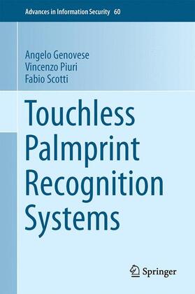 Genovese / Scotti / Piuri |  Touchless Palmprint Recognition Systems | Buch |  Sack Fachmedien