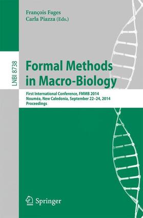 Piazza / Fages |  Formal Methods in Macro-Biology | Buch |  Sack Fachmedien