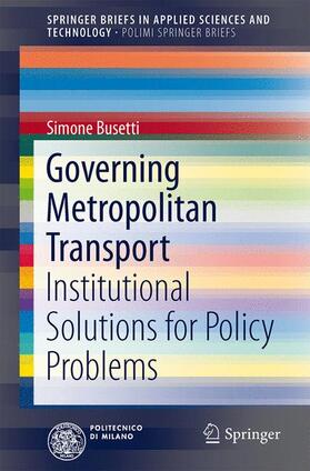 Busetti |  Governing Metropolitan Transport | Buch |  Sack Fachmedien