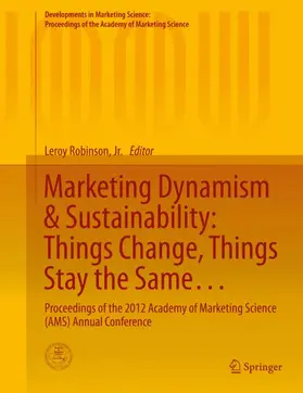 Robinson / Robinson, Jr. |  Marketing Dynamism & Sustainability: Things Change, Things Stay the Same¿ | Buch |  Sack Fachmedien