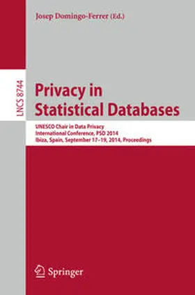 Domingo-Ferrer | Privacy in Statistical Databases | E-Book | sack.de