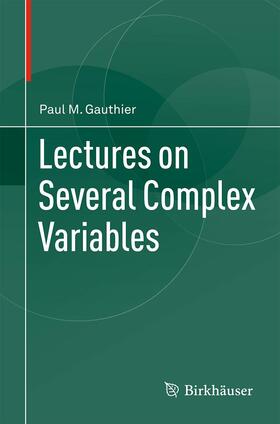 Gauthier |  Lectures on Several Complex Variables | Buch |  Sack Fachmedien