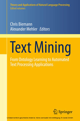 Biemann / Mehler |  Text Mining | eBook | Sack Fachmedien