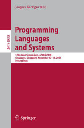 Garrigue | Programming Languages and Systems | Buch | 978-3-319-12735-4 | sack.de