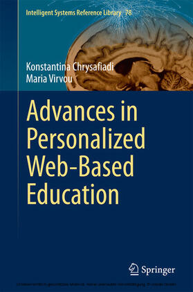 Chrysafiadi / Virvou |  Advances in Personalized Web-Based Education | eBook | Sack Fachmedien