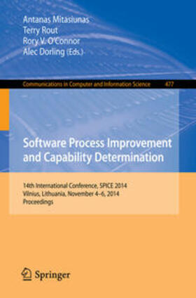 Mitasiunas / Dorling / Rout |  Software Process Improvement and Capability Determination | Buch |  Sack Fachmedien