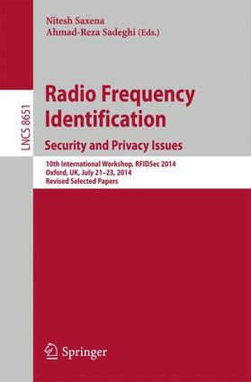 Sadeghi / Saxena |  Radio Frequency Identification: Security and Privacy Issues | Buch |  Sack Fachmedien