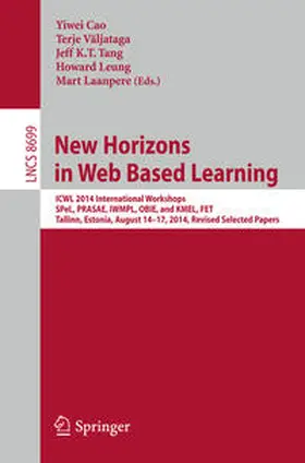 Cao / Väljataga / Tang |  New Horizons in Web Based Learning | eBook | Sack Fachmedien