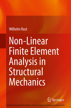 Rust |  Non-Linear Finite Element Analysis in Structural Mechanics | eBook | Sack Fachmedien