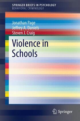Page / Craig / Daniels |  Violence in Schools | Buch |  Sack Fachmedien