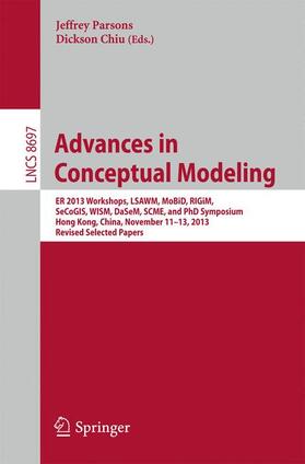 Chiu / Parsons |  Advances in Conceptual Modeling | Buch |  Sack Fachmedien