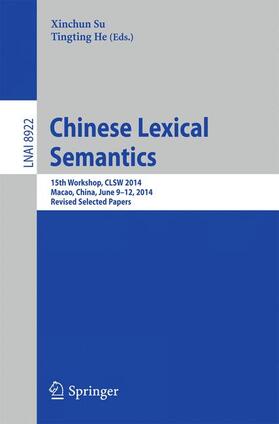 He / Su |  Chinese Lexical Semantics | Buch |  Sack Fachmedien