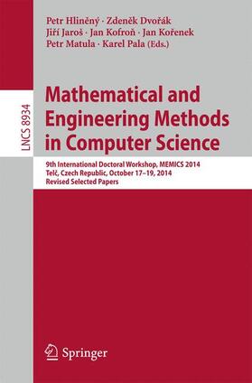 Hlinený / Hlinený / Dvorák |  Mathematical and Engineering Methods in Computer Science | Buch |  Sack Fachmedien