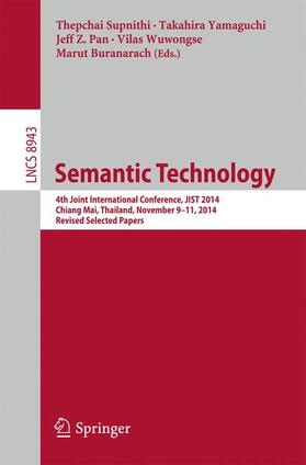 Supnithi / Yamaguchi / Buranarach |  Semantic Technology | Buch |  Sack Fachmedien