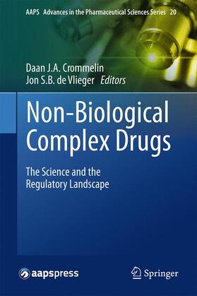 de Vlieger / Crommelin |  Non-Biological Complex Drugs | Buch |  Sack Fachmedien