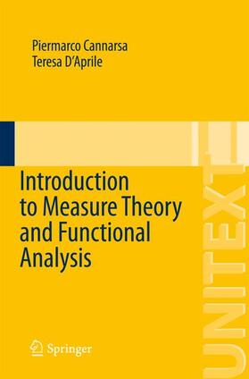 D'Aprile / Cannarsa |  Introduction to Measure Theory and Functional Analysis | Buch |  Sack Fachmedien