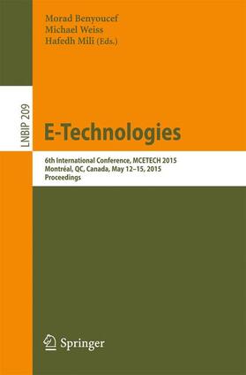 Benyoucef / Mili / Weiss |  E-Technologies | Buch |  Sack Fachmedien