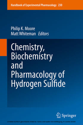 Moore / Whiteman |  Chemistry, Biochemistry and Pharmacology of Hydrogen Sulfide | eBook | Sack Fachmedien