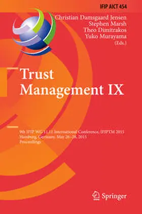 Damsgaard Jensen / Marsh / Dimitrakos |  Trust Management IX | eBook | Sack Fachmedien