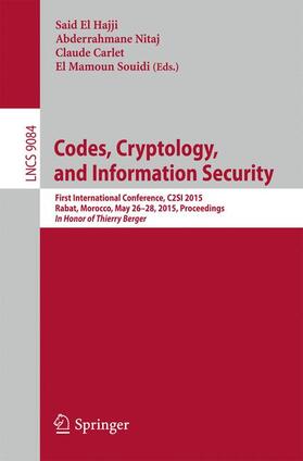 El Hajji / Souidi / Nitaj |  Codes, Cryptology, and Information Security | Buch |  Sack Fachmedien
